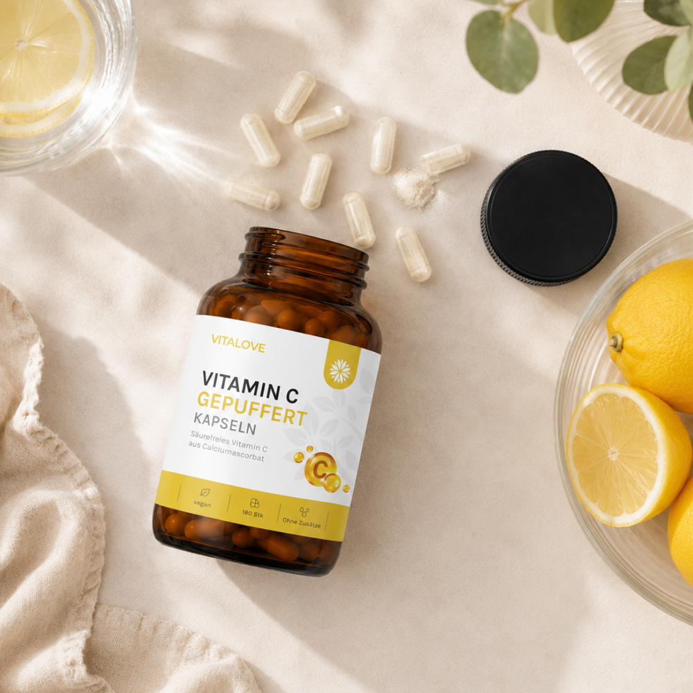 Vitamin C gepuffert – 180 Kapseln