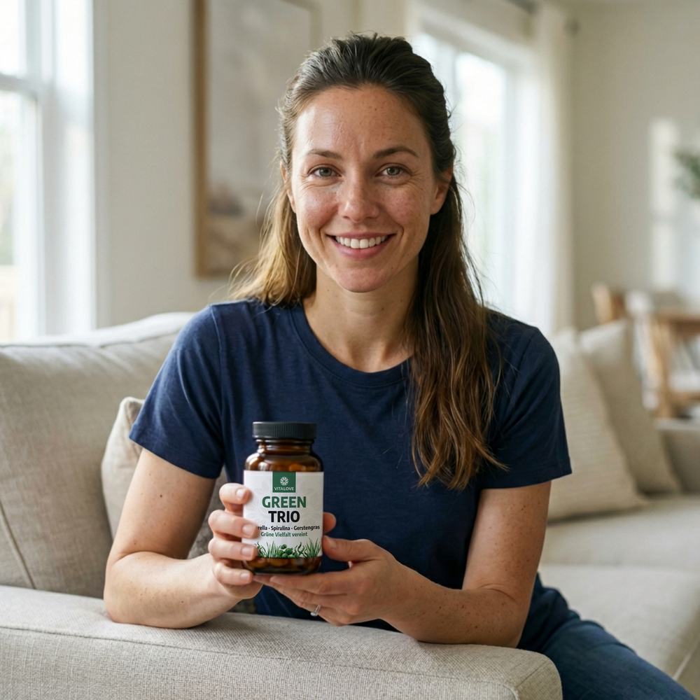 Green Trio – Chlorella, Spirulina & Gerstengras – 365 Tabletten