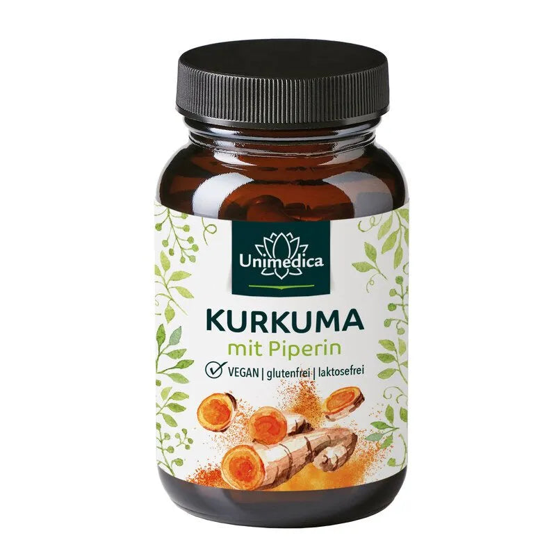 Kurkuma mit Piperin 300 mg Curcumin und 10 mg Piperin 90 Kapseln