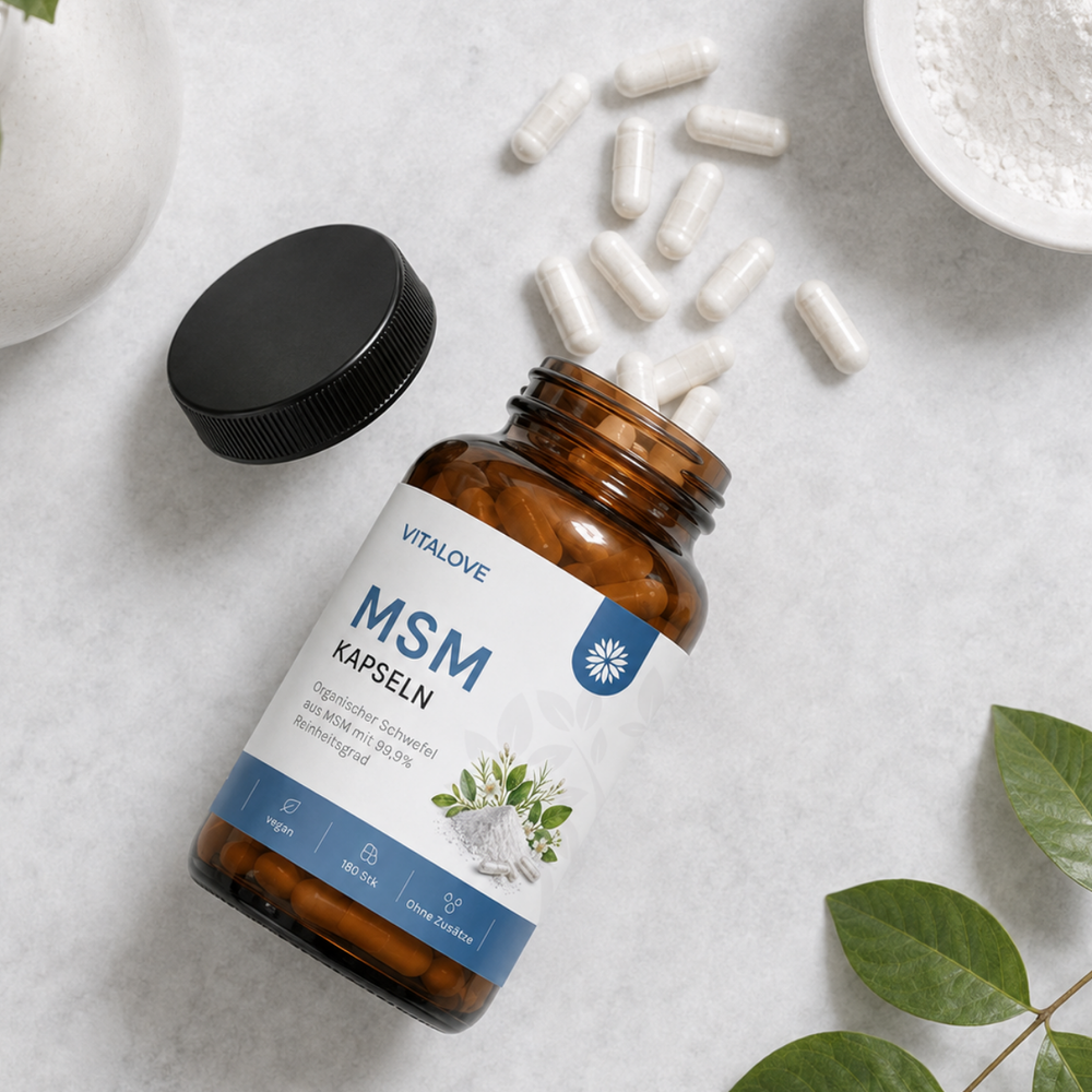 MSM Kapseln mit 1000 mg reinem MSM – 180 Kapseln