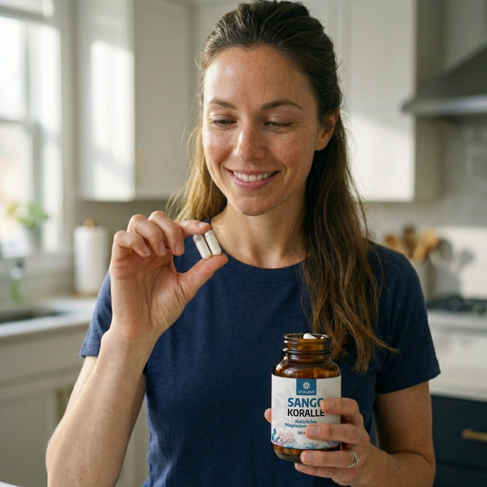 Sango Koralle Kapseln (Magnesium & Calcium) – 120 Kapseln