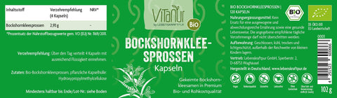 Bio Bockshornkleesprossen Kapseln