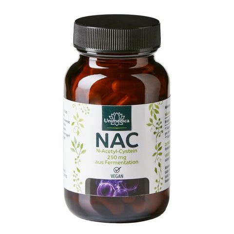 NAC - 250 mg - N-Acetyl-Cystein aus natürlicher Fermentation - 90 Kapseln