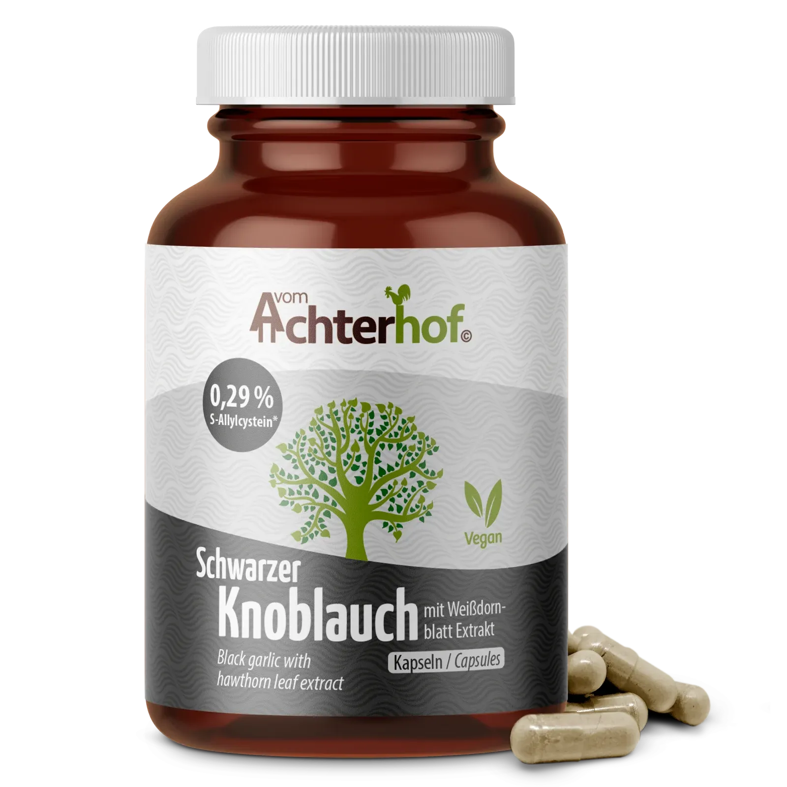 Schwarzer Knoblauch mit Weißdornblatt Extrakt (120 Kapseln) – VITALOVE ... Schwarzer Knoblauch mit Weißdornblatt Extrakt (120 Kapseln) – VITALOVE ...