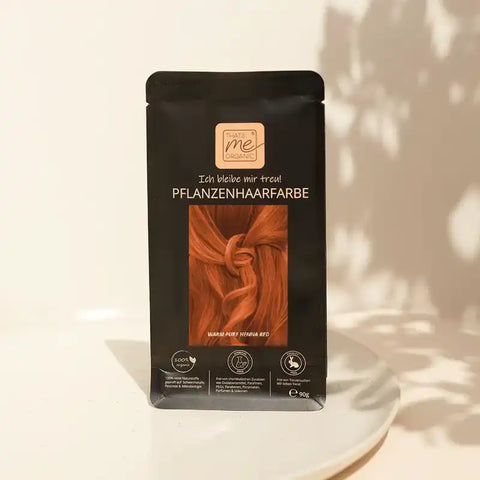 SET di tintura vegetale professionale per capelli "henné rosso puro caldo"