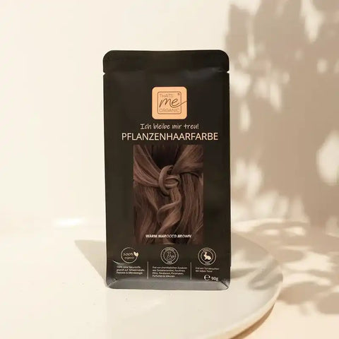 Kit colore per capelli vegetale professionale marrone caldo del Marocco "warm marocco brown"