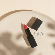 Rouge à lèvres bio – 6 couleurs, végétalien, non testé sur les animaux + sans dioxyde de titane – longue tenue + nourrissant