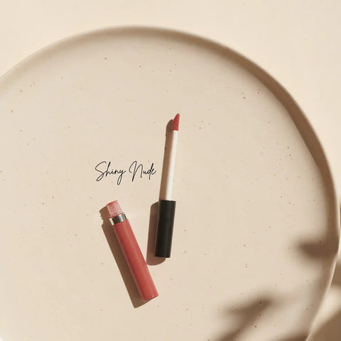 Organic Lip Gloss Shiny Pink + Shiny Nude - Caring, Covering + Cruelty-Free | Natural Cosmetics