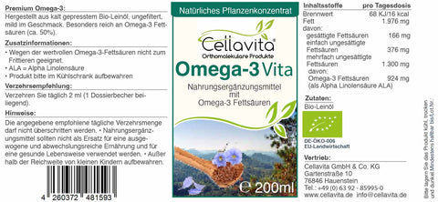 Concentrato vegetale Omega-3 (biologico) 200 ml