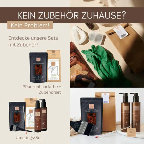 Professional Plant Hair Colour SET "Warm Rubin Red"