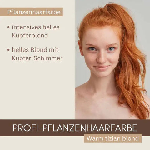 SET Colore per capelli professionale "biondo rame chiaro caldo - biondo tiziano caldo"