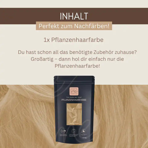 Set tintura vegetale professionale impacco per capelli volumizzante e lucidante "warm shiny hair pack", incolore e dalle sfumature calde