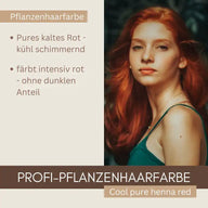 Professional Plant Hair Colour SET "Cool Pure Henna Red"