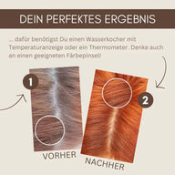 Professional Plant Hair Colour SET "Cool Pure Henna Red"