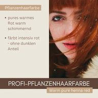 Professional Plant Hair Colour SET "Warm Pure Henna Red"