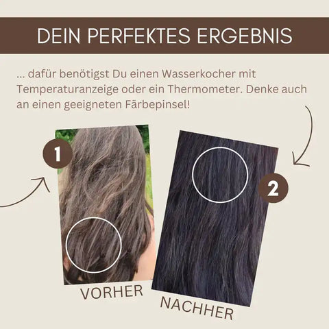 SET per tintura per capelli professionale freddo mogano scuro "cool deep mahagony brown"
