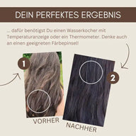 SET per tintura per capelli professionale freddo mogano scuro "cool deep mahagony brown"
