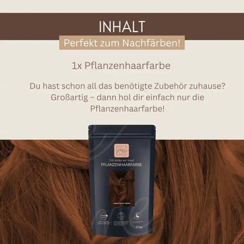 Professional Plant Hair Colour SET "Warm Chestnut Brown"
