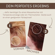 SET tinta professionale per capelli alle erbe Nocciola Caldo "warm nougat brown"