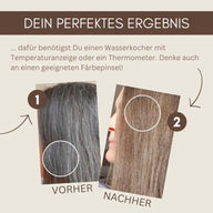 Tinta vegetale professionale SET biondo chiaro caldo "warm light brown"