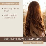 Tinta vegetale professionale SET biondo dorato caldo "warm golden brown"