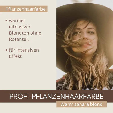 Professional Plant Hair Colour SET Warm Sahara Blond
