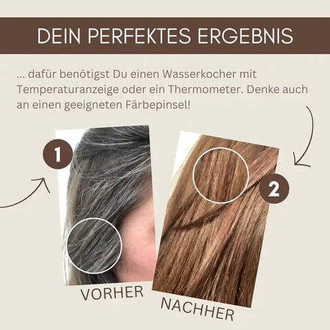 Kit colore per capelli vegetale professionale marrone caldo del Marocco "warm marocco brown"