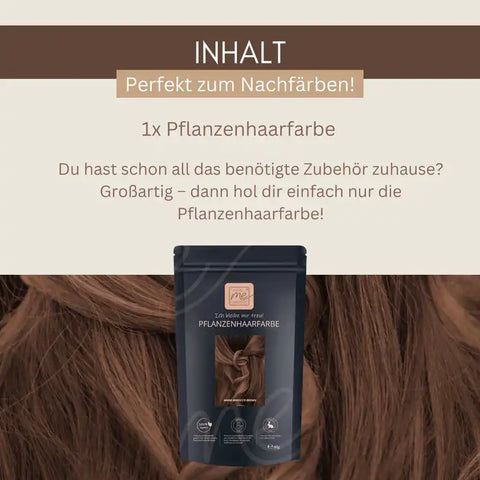 Kit colore per capelli vegetale professionale marrone caldo del Marocco "warm marocco brown"