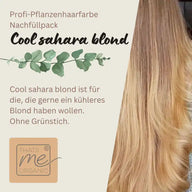 Tinta professionale per capelli vegetale biondo Sahara freddo "cool sahara blond in 2-Steps" 2x 90g ricariche