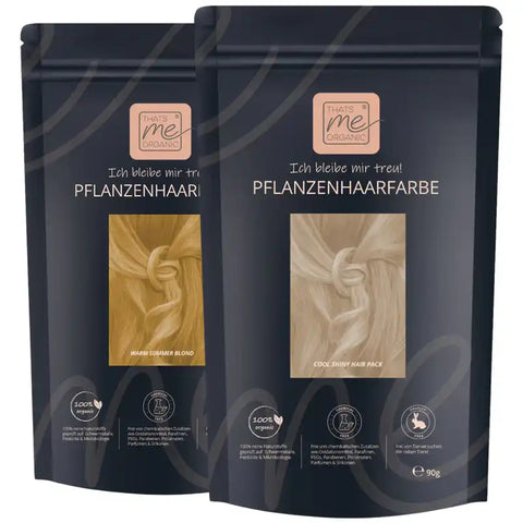 Professional Plant Hair Colour Cool Summer Blond "Cool Summer Blond in 2 Steps" 2 x 90 g Refill Packs