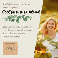 Tinta vegetale professionale biondo freddo "cool summer blond in 2-Steps" 2 ricariche da 90 g