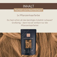 Profi-Pflanzenhaarfarbe SET "warmes dunkles Sahara Blond - warm dark Sahara blond"