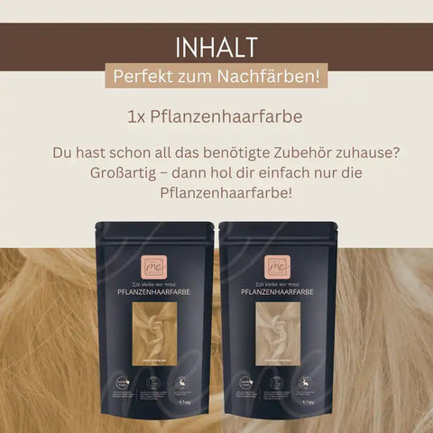 Professional Plant Hair Colour Cool Light Blond "Cool Light Blond in 2 Steps" 2 x 90 g Refill Packs
