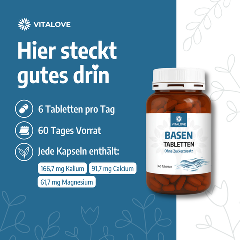 Basentabletten - Multi-Mineral-Komplex - 360 Tabletten