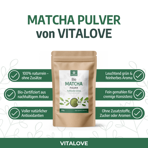 Bio Matcha Pulver - traditioneller Grüntee