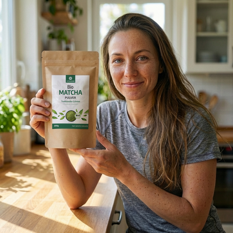 Bio-Matcha-Pulver-200g-VITALOVE-in-use