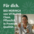 Vegane Bio Moringa Kapseln ohne Pulver-Anrühren