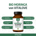 Bio Moringa Oleifera Kapseln in veganer Kapselform