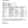 Analysezertifikat Bio Grasssaft Pulver, Schadstoff- und Mikrobiologie-Test, Laborergebnisse