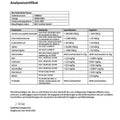 Analysenzertifikat Bio Haferdrink Pulver mit Laborwerten und Vitanür Logo