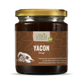 Vitanur Bio Yacon Sirup 250ml Sturzglas, braunes Glas mit goldfarbenem Deckel