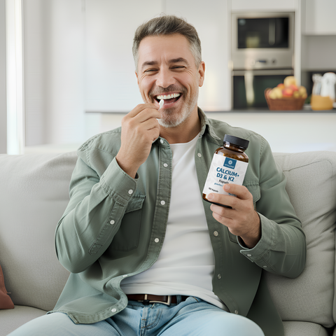 Natürliches Calcium + D3 & K2 - 180 Kapseln