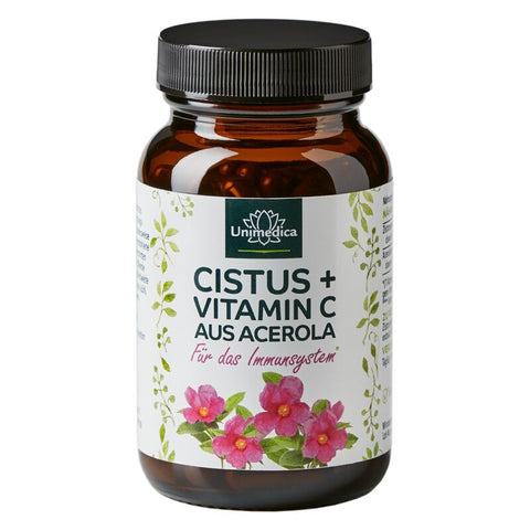 Cistus + Vitamin C aus Acerola - 90 Kapseln