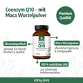 Coenzym Q10 Kapseln mit Maca Wurzelpulver Premium Qualität von VITALOVE, 90 Stück