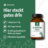Biotina Capsule (Vitamina B7) – 180 capsule