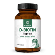 Biotin Kapseln Vitamin B7 - 180 Kapseln von VITALOVE