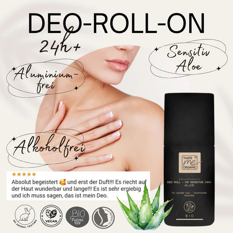 Bio Deo Roll-On Senitive 24h + Aloe - Aluminium & Alkoholfrei - 50ml