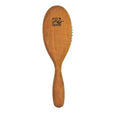 Holzbürste für Haare, ovale Form, mit Logo "That’s Me Organic" auf Rückseite