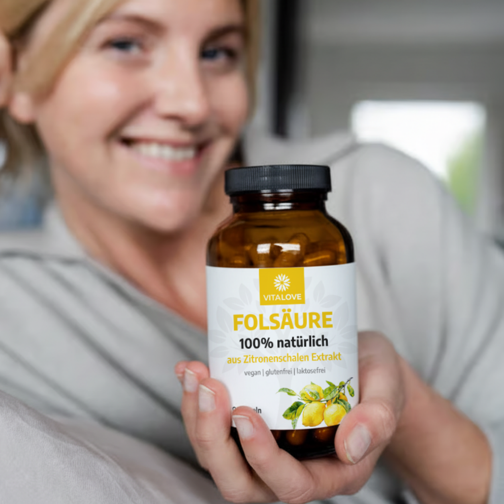 Folsäure - aus Zitronenschalen Extrakt  - 180 Kapseln (vegan)