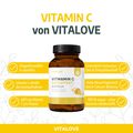 Vitamin C gepuffert von Vitalove mit Produktvorteilen